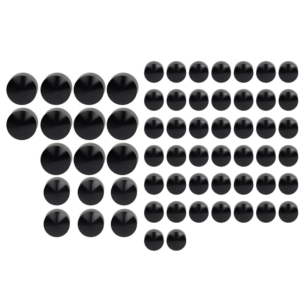 Black CNC Engine Bolt Covers Cap Kit For Harley Road Electra Glide FLHT FLHTCU