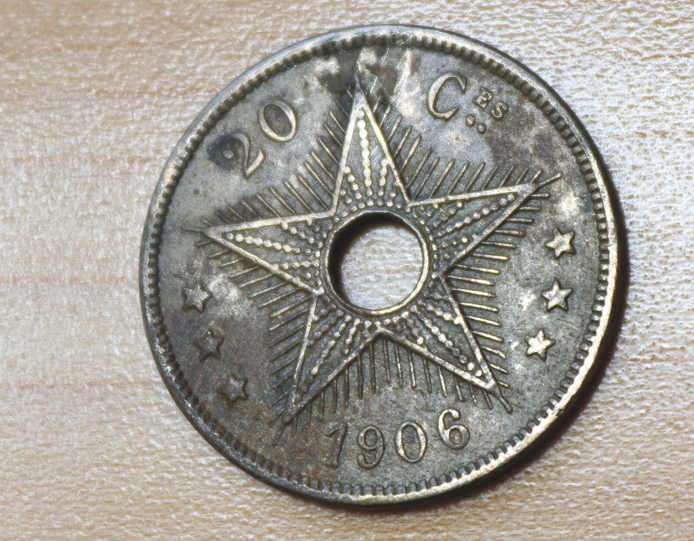 1906 Belgian Congo 20 Centimes