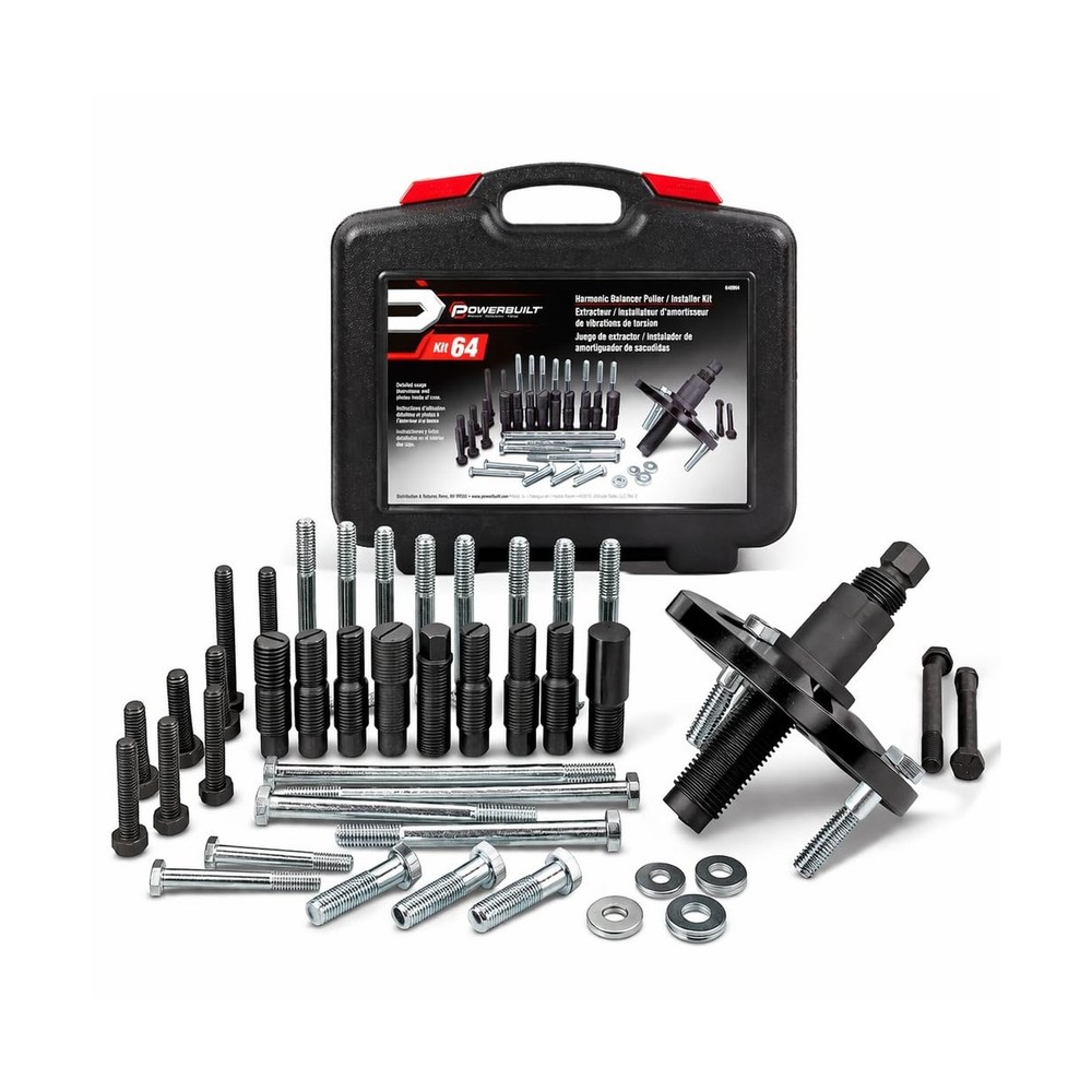 Powerbuilt Harmonic Balancer Puller Set, Remove and Install, Balancers on Car...