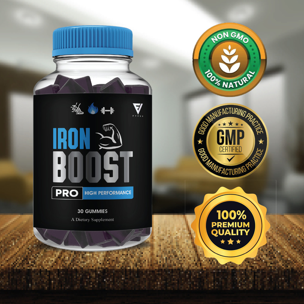 (5 Pack) Iron Boost Pro Performance Gummies, IronBoost Pro (5 Month Formula)