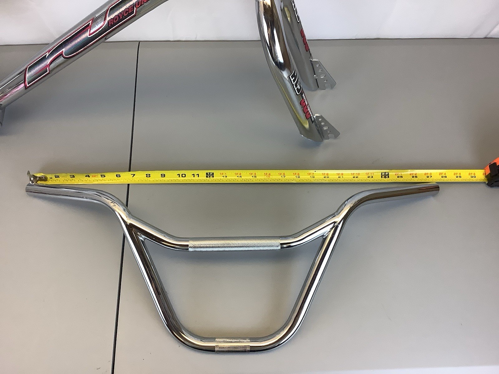 Mid School Freestyle Royce Union T-18 Vertical Chrome Frame Fork Bars