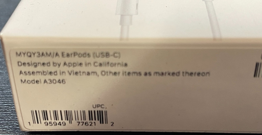 Apple Wired EarPods USB-C Connector