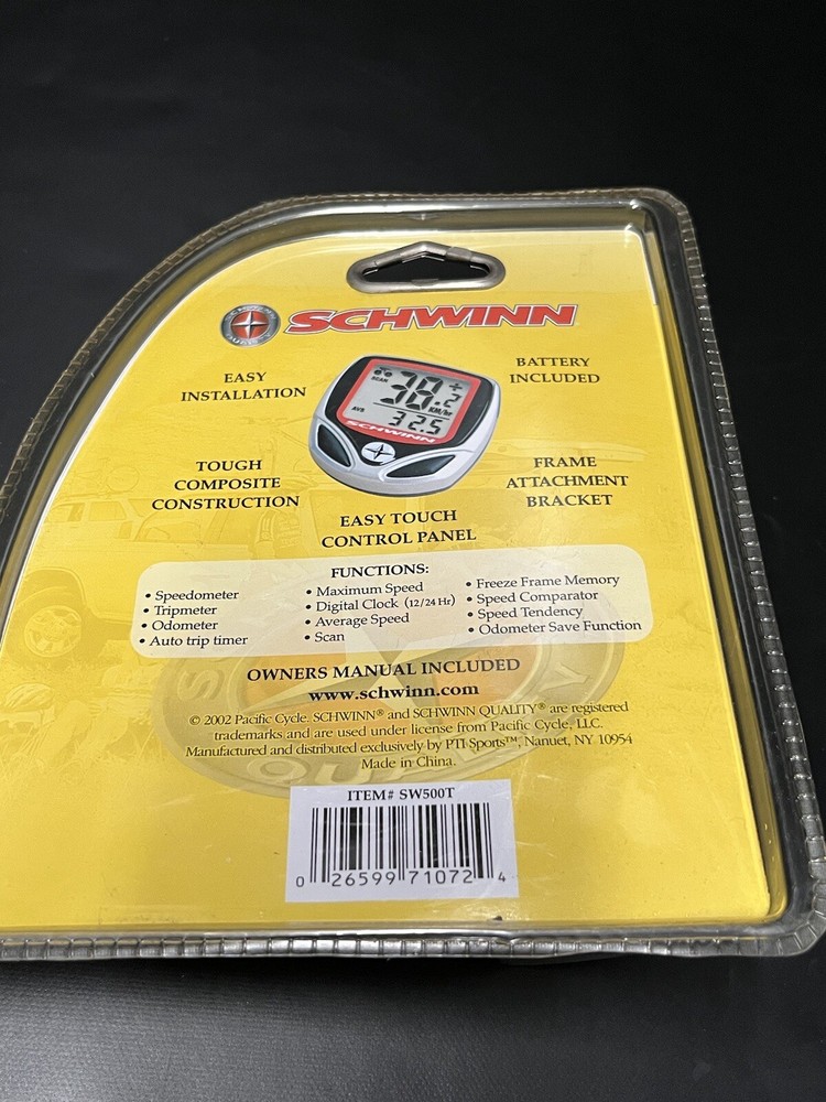 SCHWINN WIRED 12 FUNCTION BIKE CYCLING COMPUTER SPEEDOMETER TRIPMETER ODOMETER