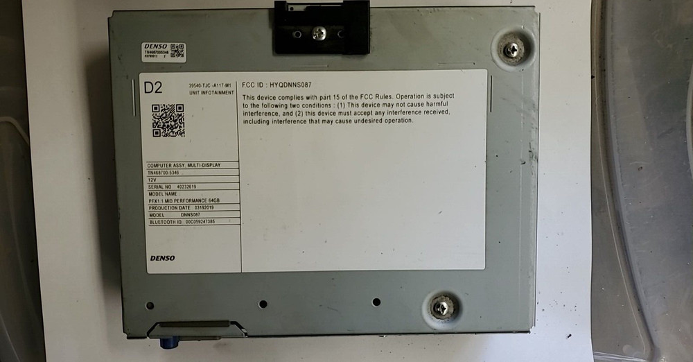 39540-TJC -A117-M1 Acura RDX 2019-2022 receiver