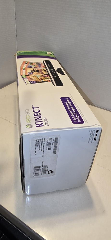 Microsoft Xbox 360 Kinect Sensor in Box with 3 games