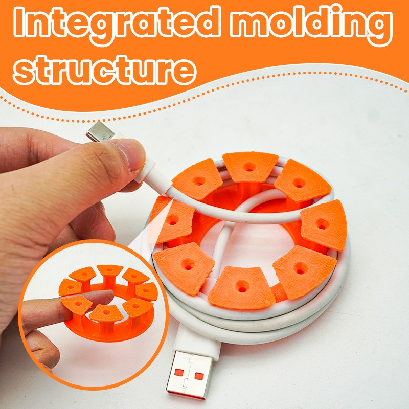 Tidy Reusable Multi-Slot Compact Non-Slip Eco-Friendly Practical Cable Organizer
