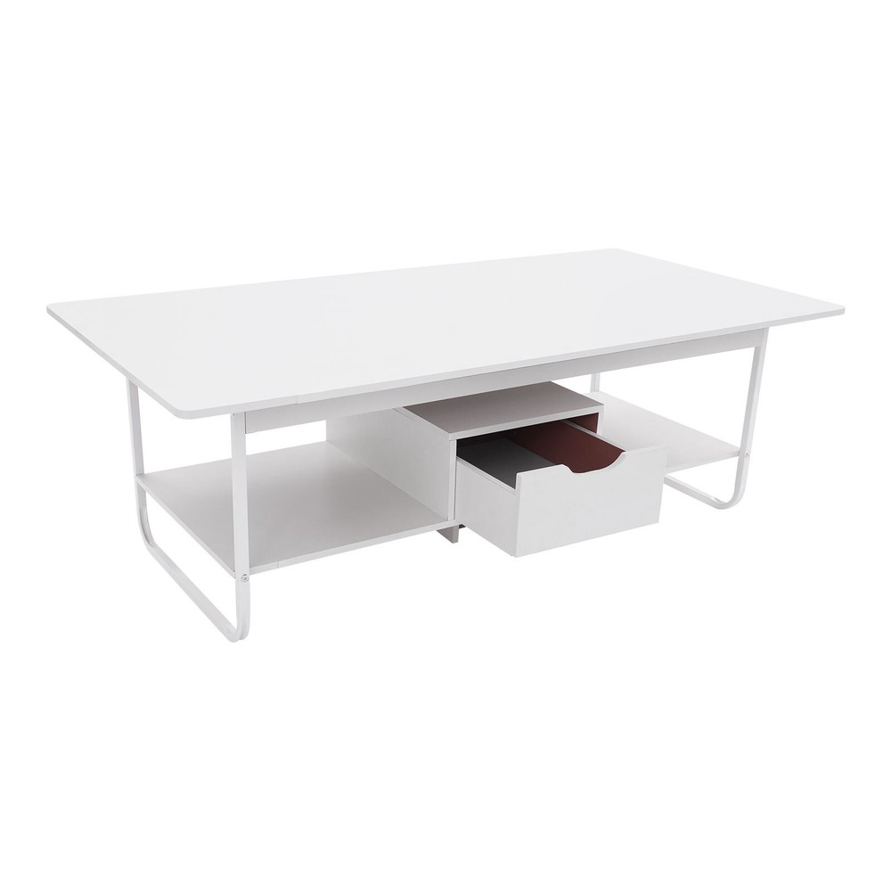 Modern Coffee Table Rectangular Coffee Table Living Room Tea Table 120*60*42cm