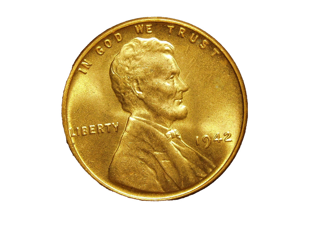 1942 UNC LINCOLN WHEAT CENT #4