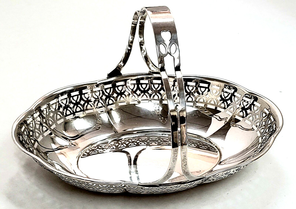Vintage Whiting Sterling Silver Handle Basket no. 2840A