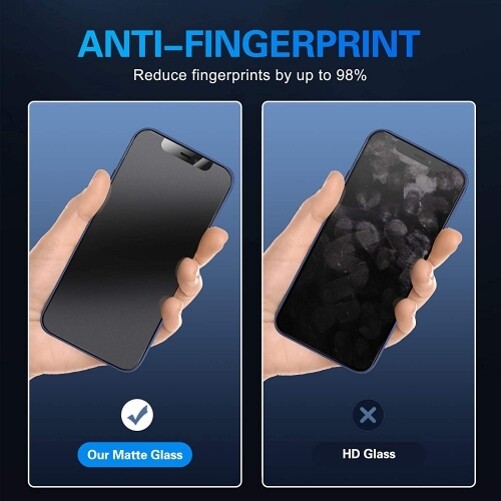 For iPhone 12/Pro - Screen Protector Anti-Glare Tempered Glass Matte 3D