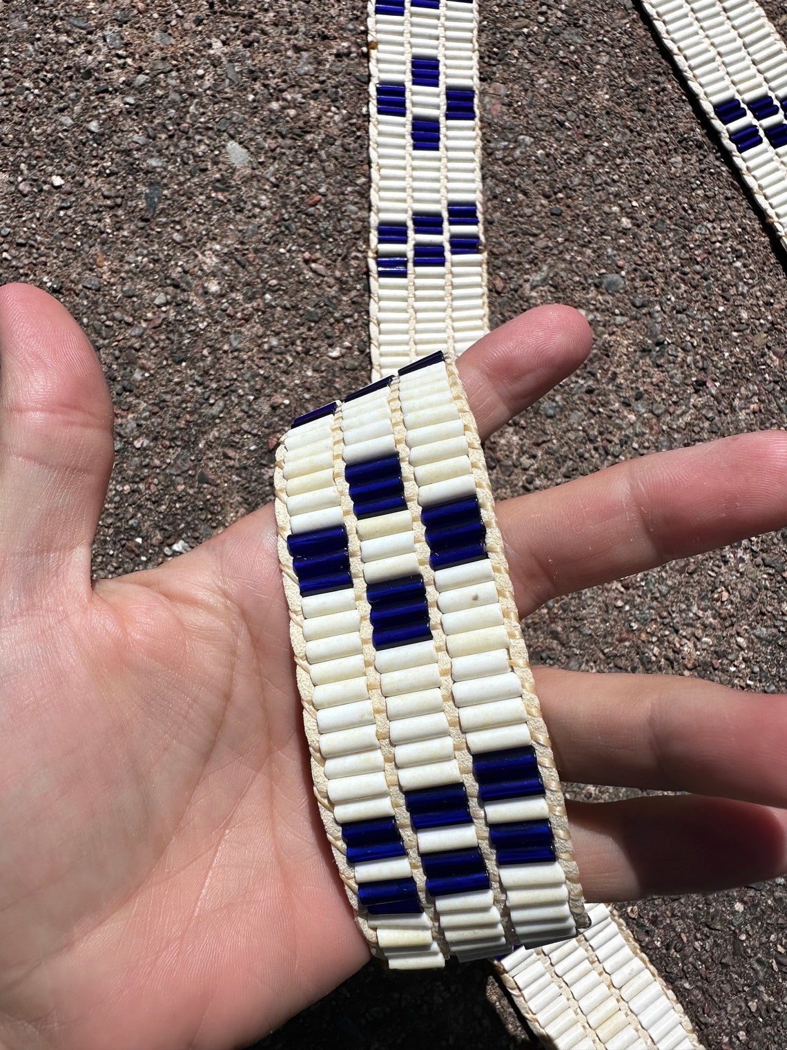 Wampum strap last of the Mohicans native american made cherokee
