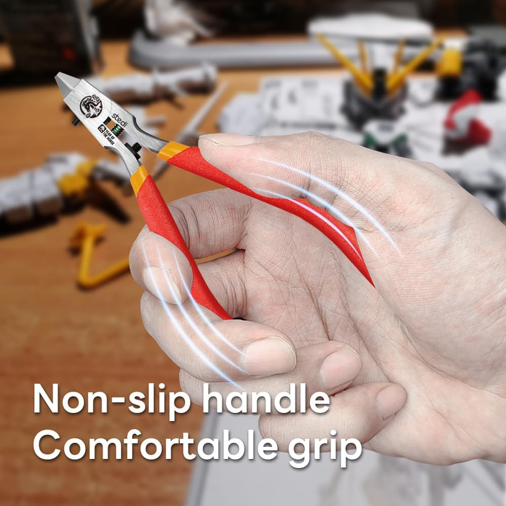 Ultimate Model Nippers 5-Inch,Ultra-Thin Single-Edge with Protective Case, Sprue