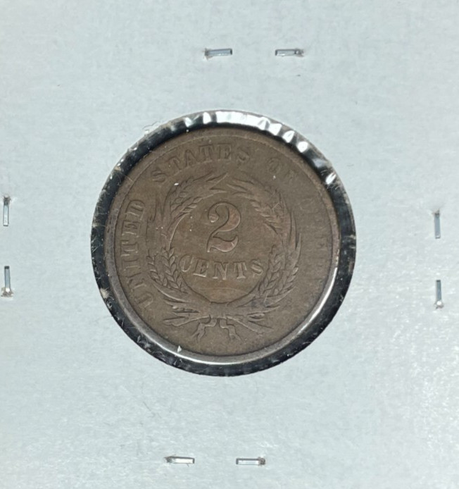 1864 TWO CENT PIECE - GOOD ~NICE COIN~