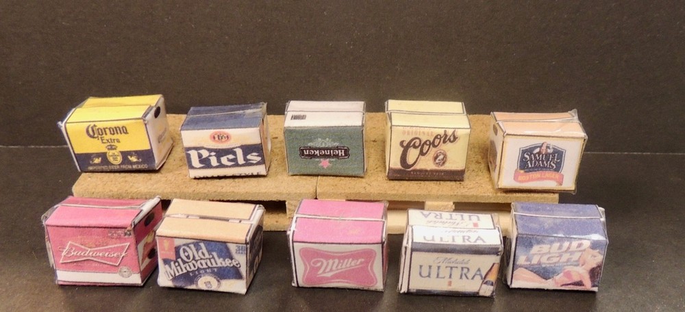 TWO CASES (Make Selection) READY TO BE DISPLAYED 1:12 SCALE DIORAMA ACCESSORY
