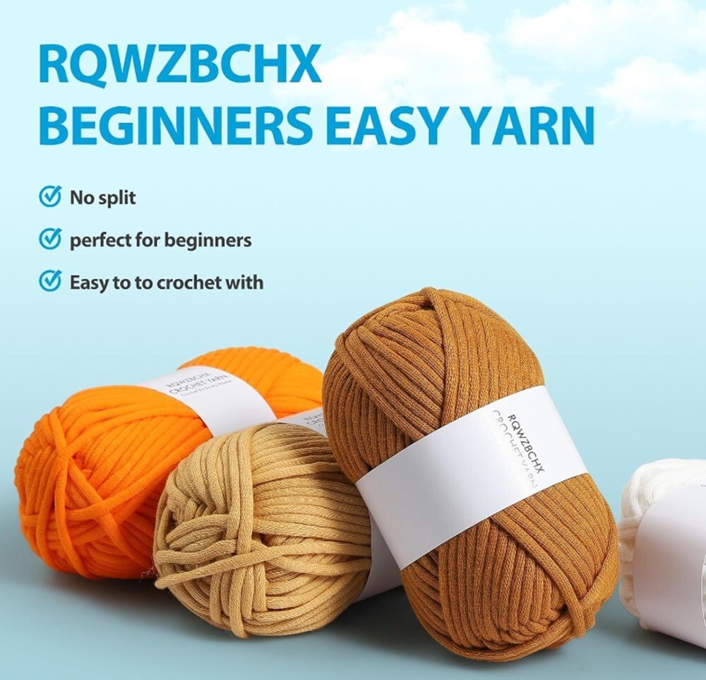 Beginner Crochet Kit 4-Pack DIY Animal Set w/ Yarn Hook & Video Tutorials Gift