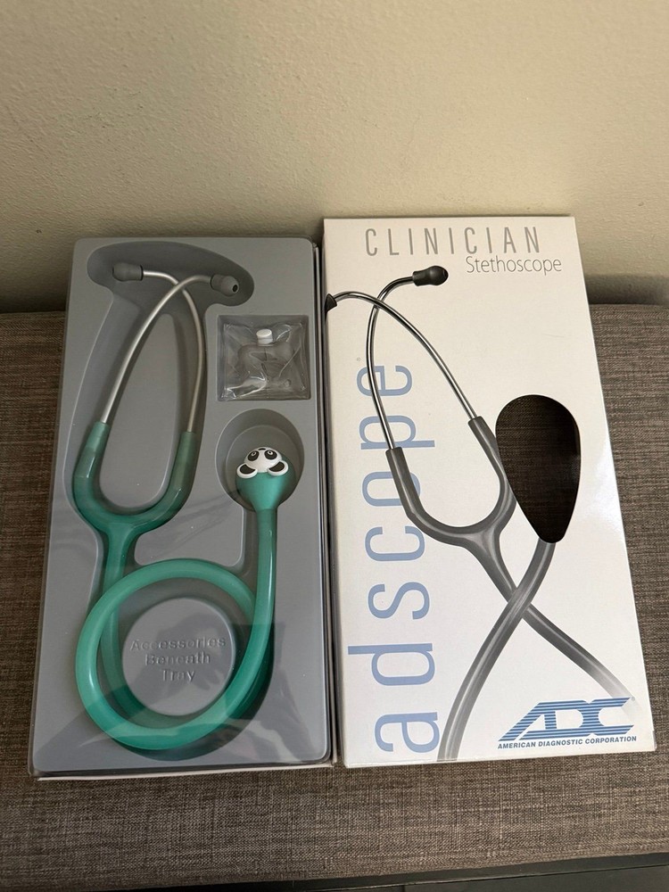 New ADC Adscope Pediatrics Stethoscope *Missing Interchangeable face clips*