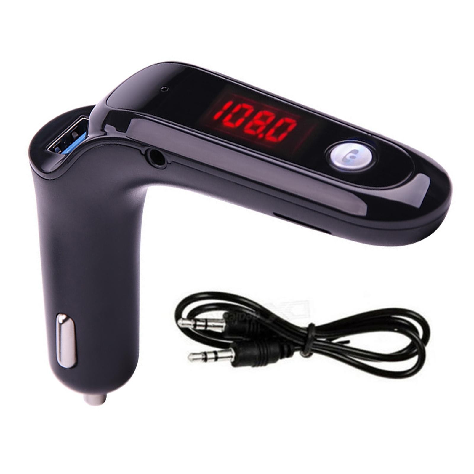 Handsfree Wireless Bluetooth Car Kit FM Transmitter Radio MP3 Player USB Charger