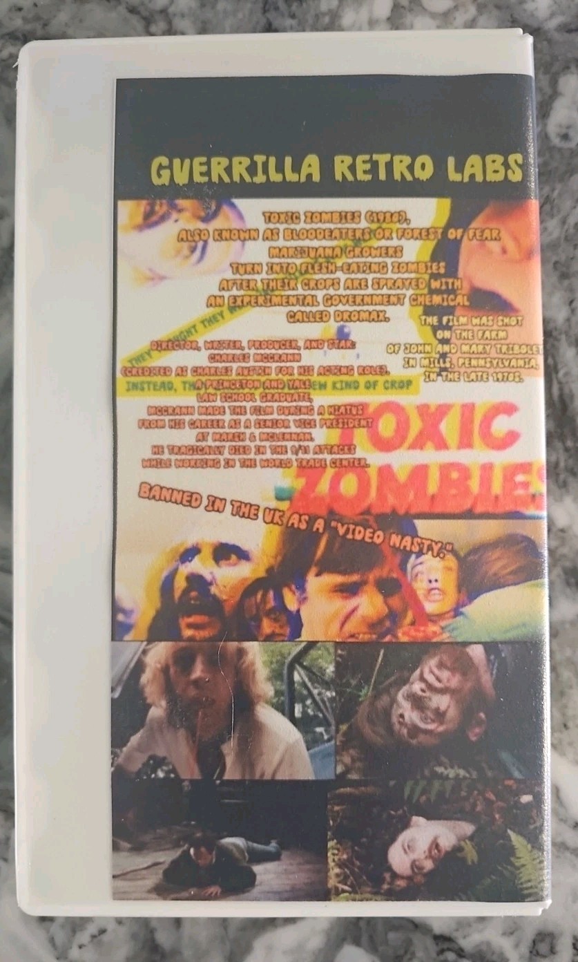 Toxic Zombies Vhs Video Nasty Horror 1980 AKA Blood Eaters Red Redneck Zombies