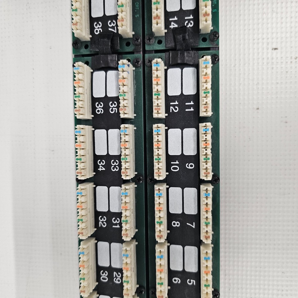 UL Listed Comm. Circut Accessory Cat5 Jack Panel 48 Port 19" Rack Mountable