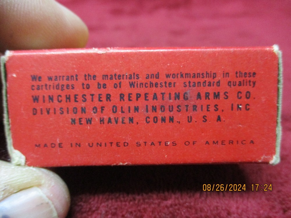 Vintage Winchester Leader, 22 LR Ammo Box, (EMPTY)