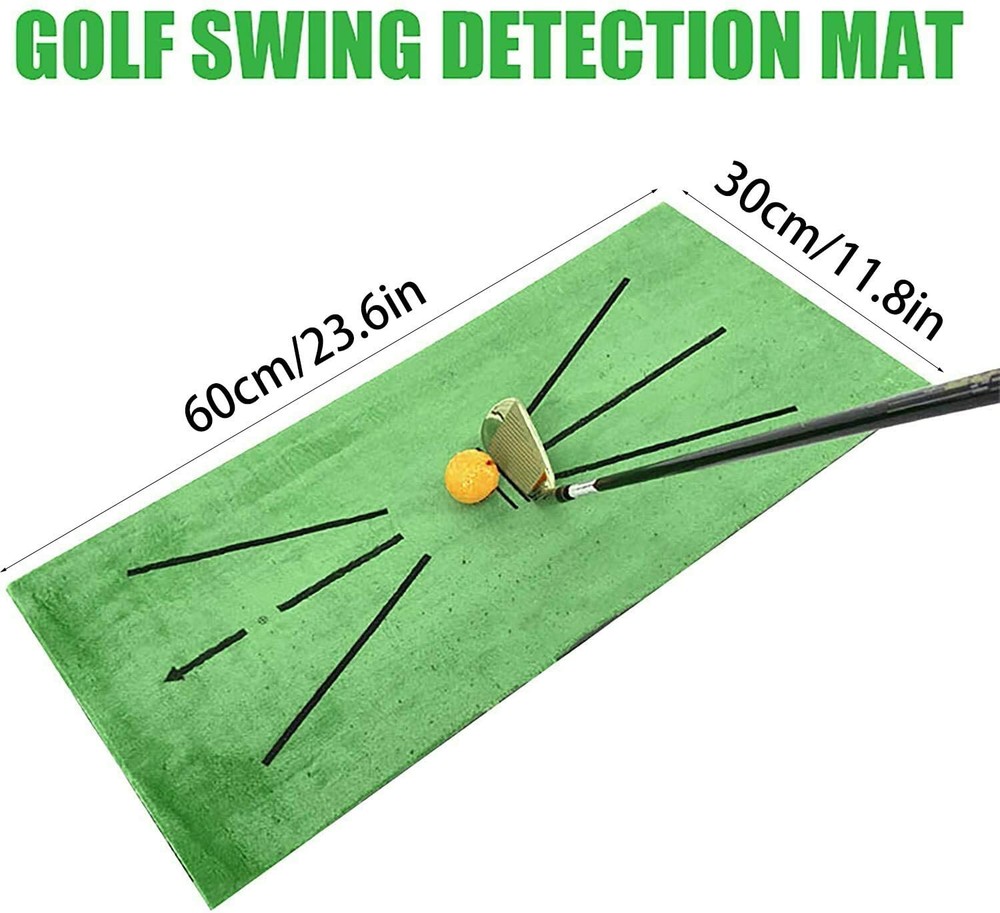 Golf Training Mat for Swing Detection Batting Practice Training Aid Game 30x60cm