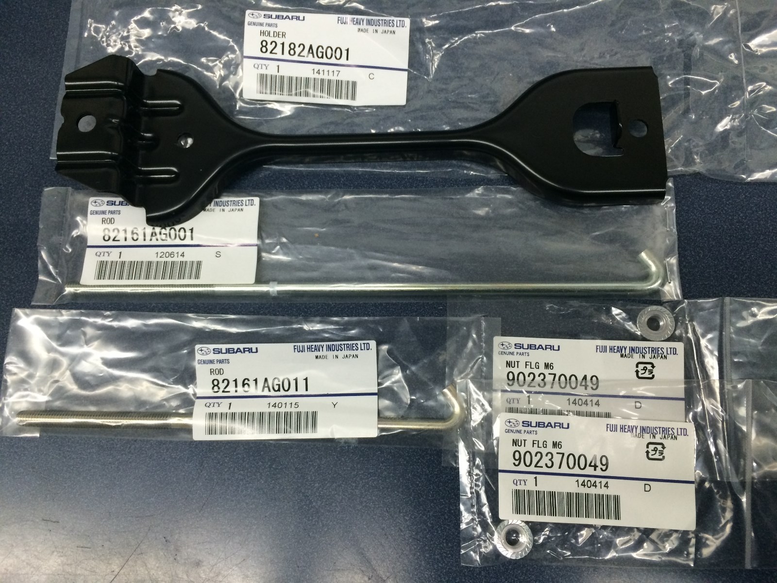 OEM Genuine Subaru Battery Tie Down Holder Clamp Kit Forester Impreza WRX XT NEW