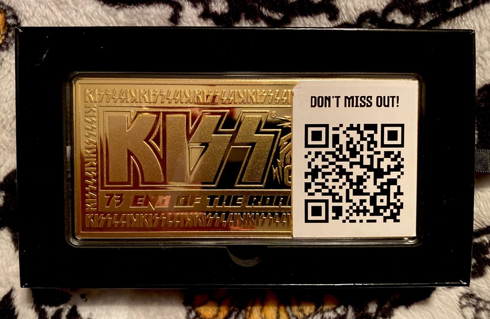 KISS Final Shows GOLDEN TICKET MSG Limited 24k Plated EOTR [IN HAND, SHIPS NOW!]