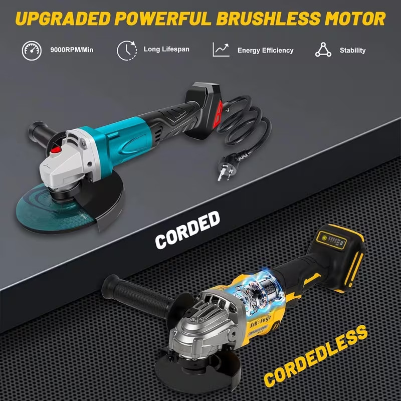 brushless angle grinder for 20v DeWalt batteries