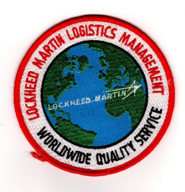 Lockheed Aviation Logistics Management, Round Shape, Worldwide Service Patch