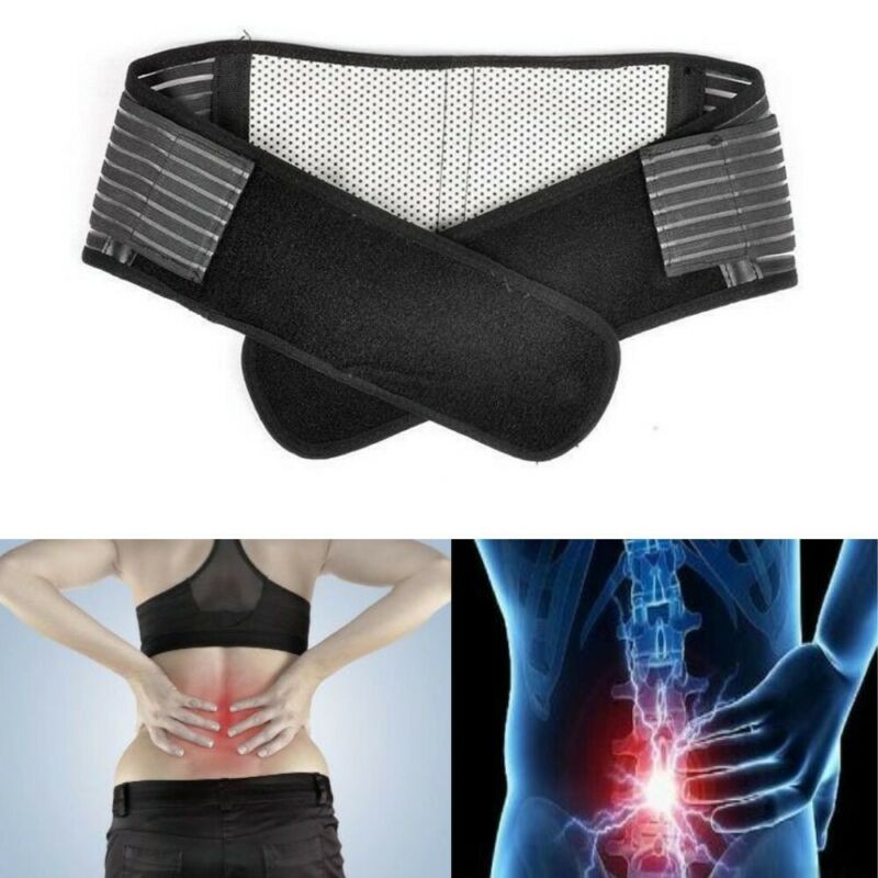Adjustable Lumbar Support Lower Waist Back Belt Brace Pain Relief For Men Women