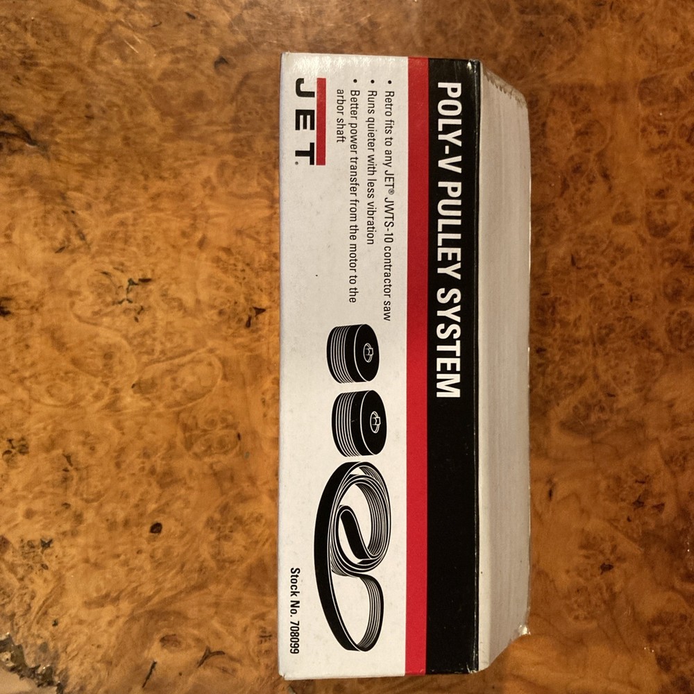 JET 10" Table Saw model JWTS-10 Poly-V Pulley System