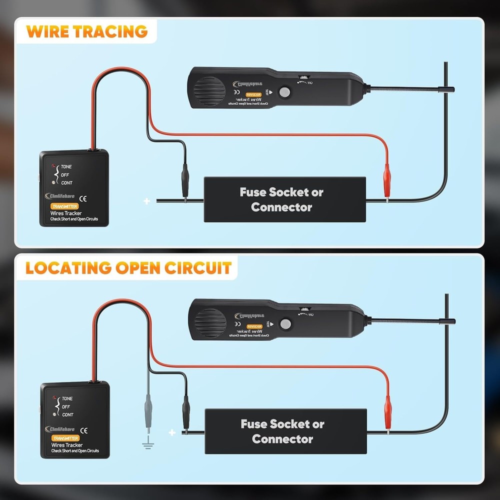 Versatile Wire Cable Tracker with 7-Inch Probe - Essential for Electrical Tasks