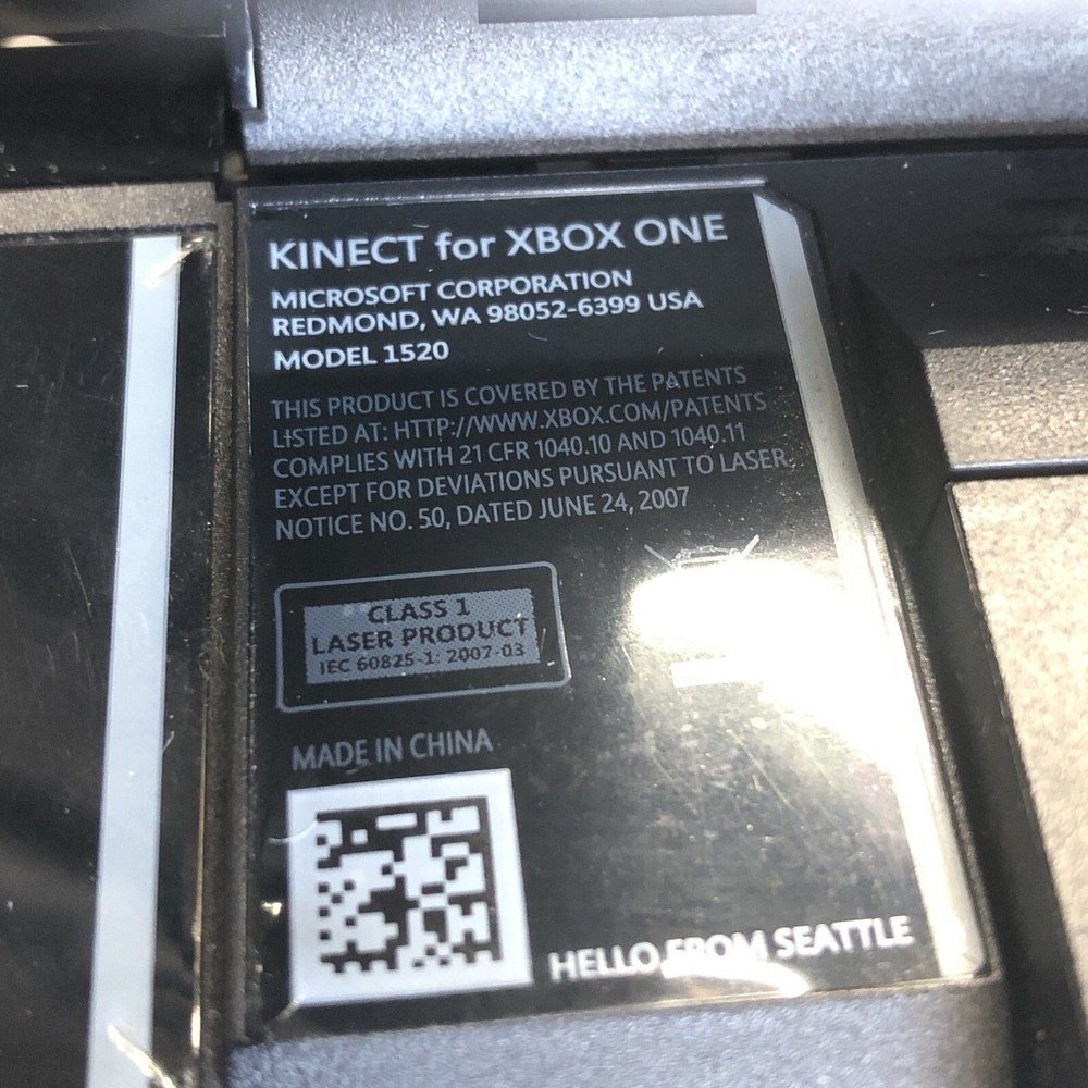 Microsoft Xbox One Motion Kinect Sensor Bar Camera Model 1520 OEM Genuine Black