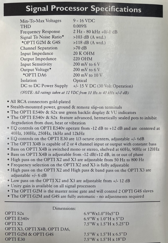 Old School Lanzar X4b — Optically Isolated Constant Bass Processor/Crossover,NOS