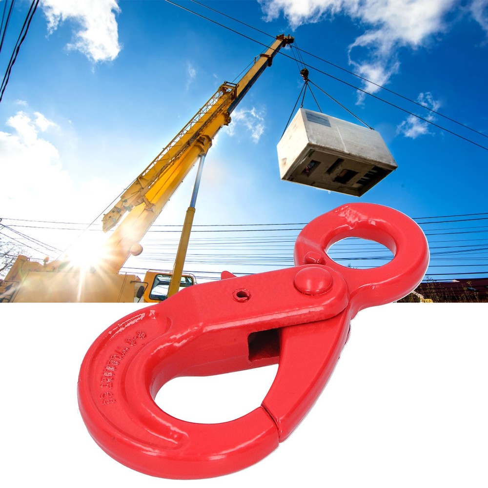 Slip Hook Safty Lock Self Locking Eye Type Lifting Hooks Working Tension 1.12T❀