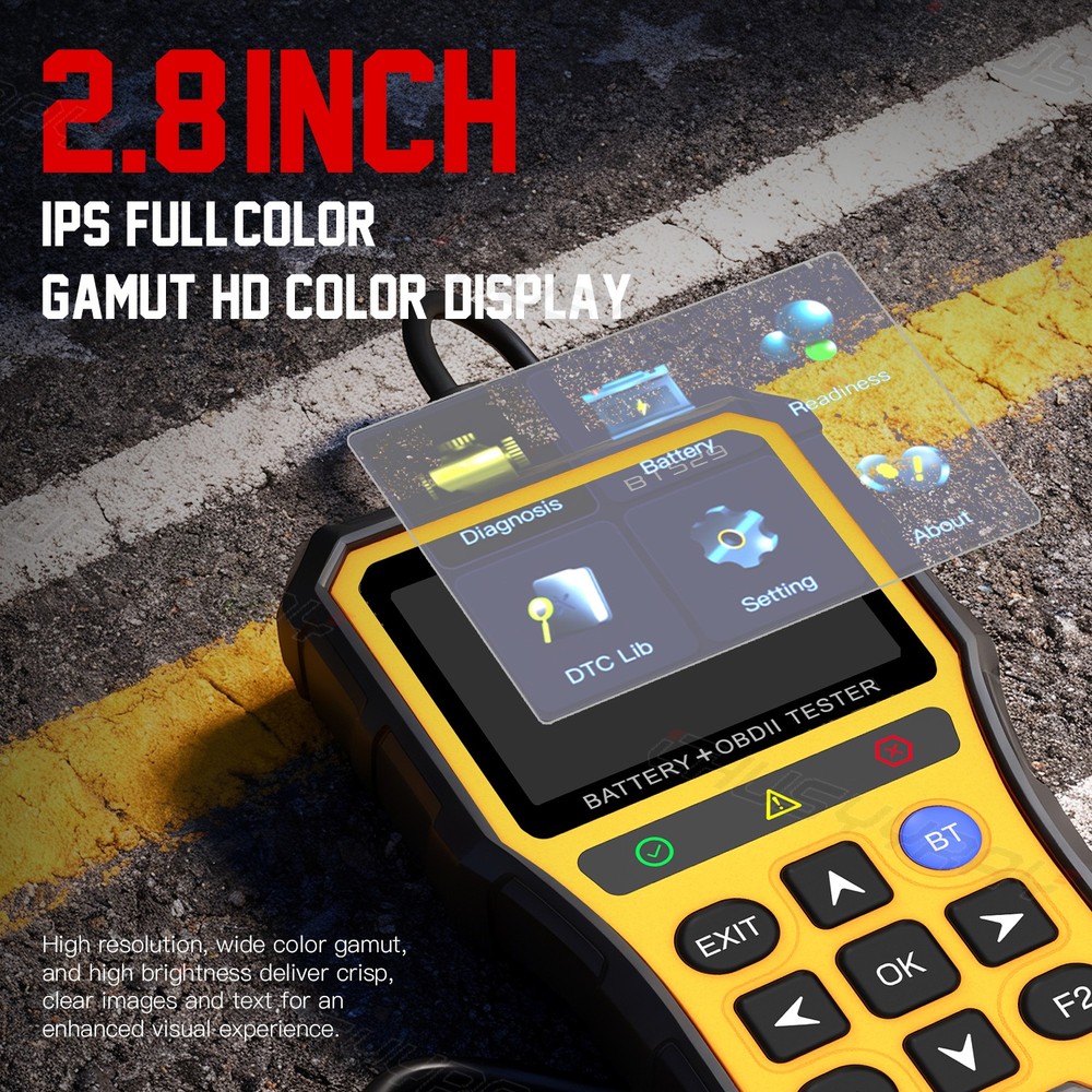 CHUSYYRAY Car Diagnostic Tool OBD2 Scanner SRS ABS ENGINE AT Code Reader