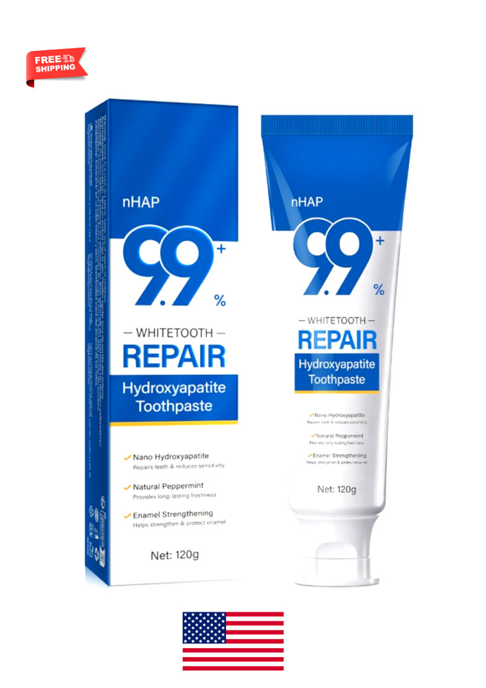 9.9% Hydroxyapatite Toothpaste, 4.23 Oz Nano Hydroxyapatite Toothpaste for Ename