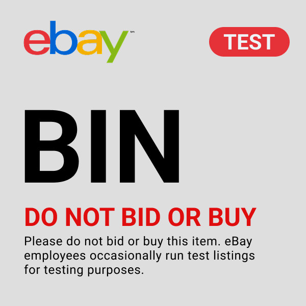 #001 - Bin paid shipping test item