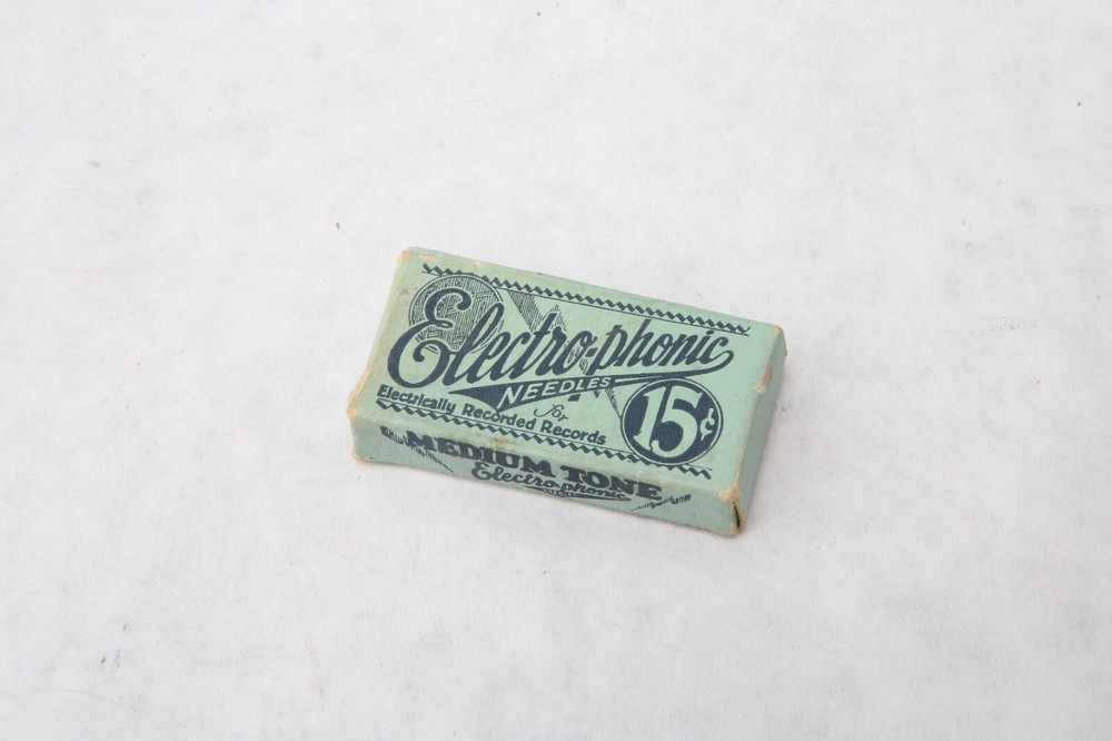 Antique Electro-phonic Phonograph Needle Package Original Medium Tone C51a