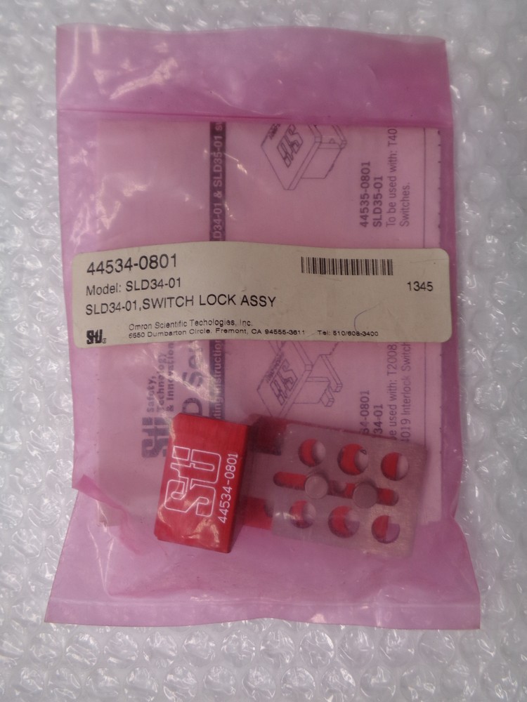 STI OMRON 44534-0801 SLD34-01 SWITCH LOCK ASSEMBLY NSMP