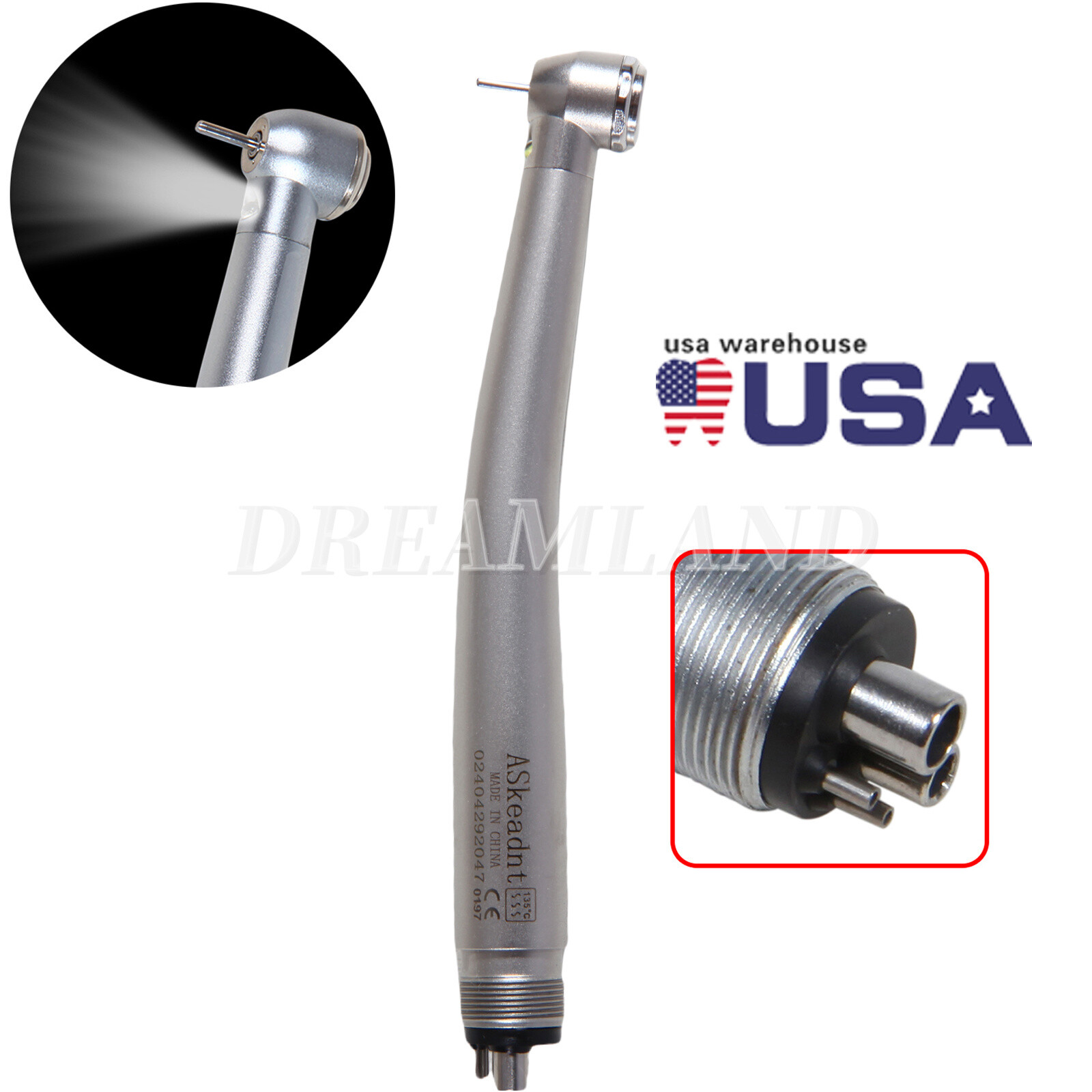 NSK Style Dental Fiber Optic LED E-generator/ High Speed Handpiece 2HOLE/4HOLE