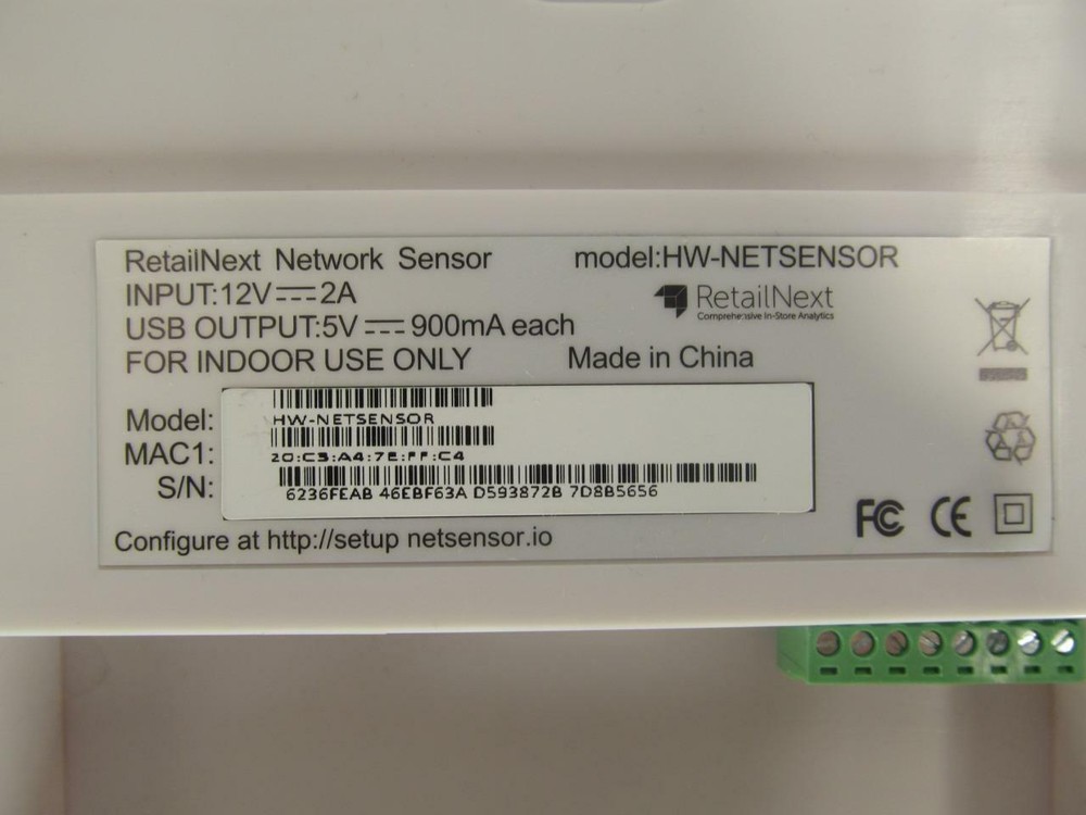 New RetailNext Network Sensor HW-NETSENSOR