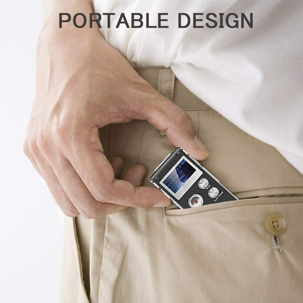 32GB Grabadora Espia De Voz Audio Digital Microfono Grabacion Grabador De Audio