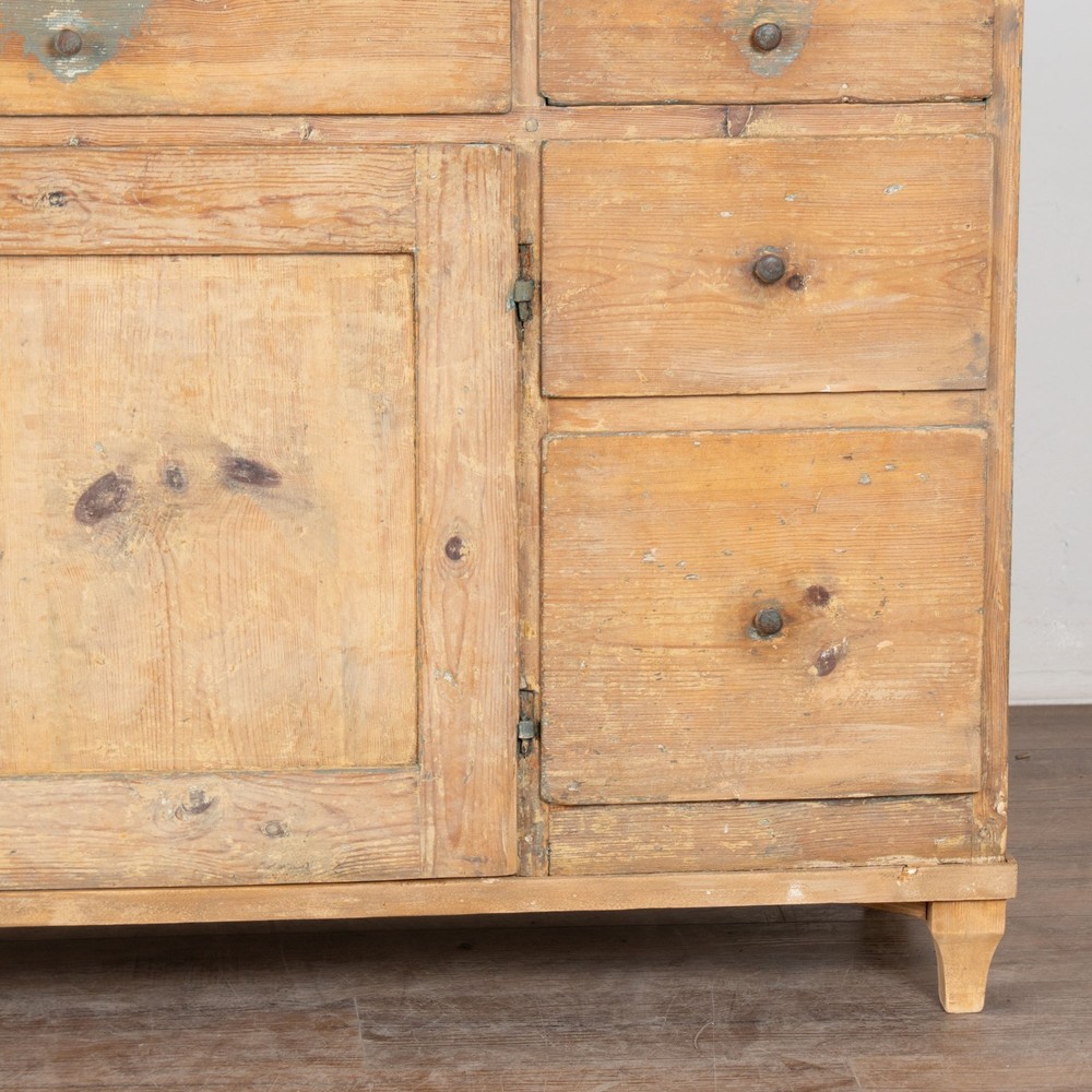 19th Century Swedish Rustic Pine Sideboard Console