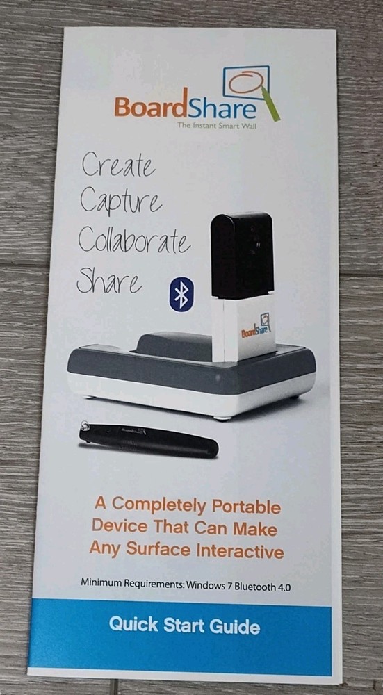 BoardShare Smart Bluetooth Interactive Whiteboard + Extra Pen Home/School/Office