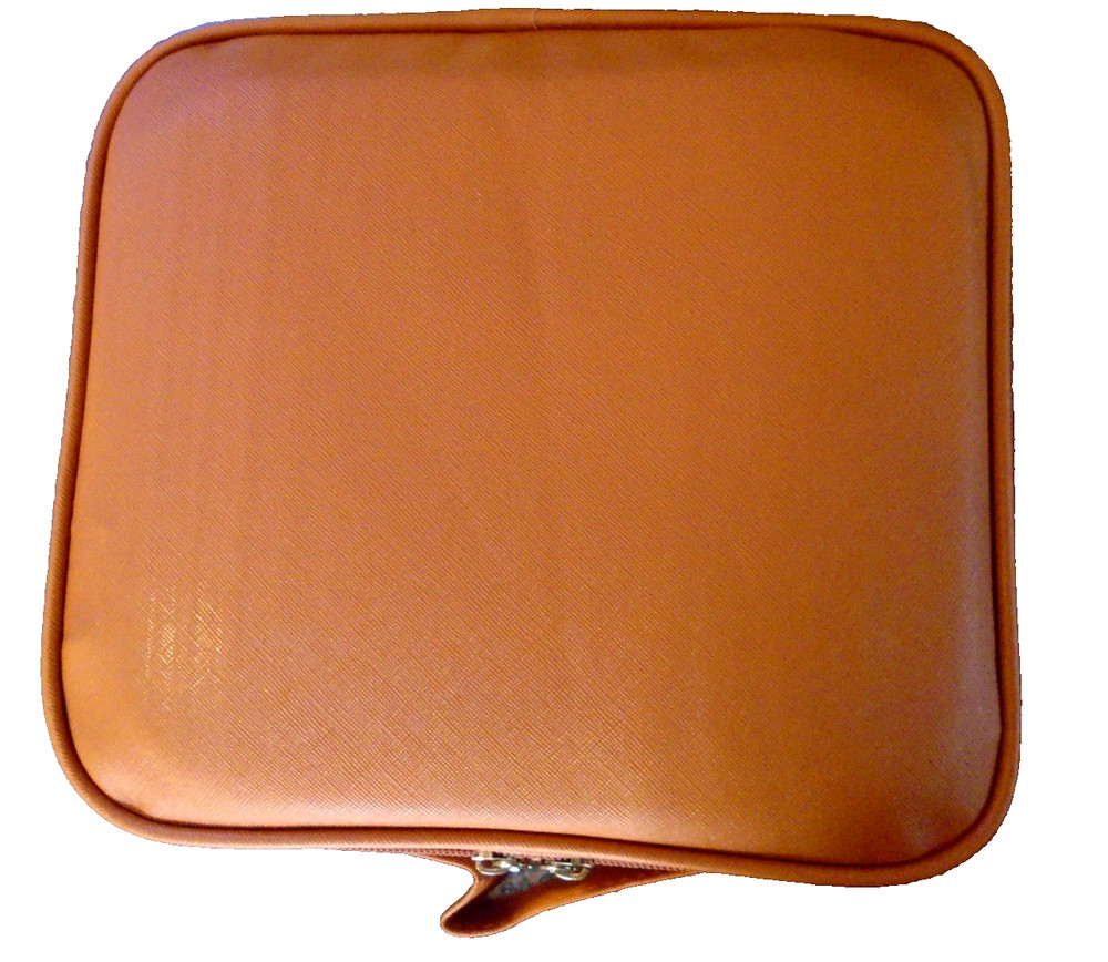 Yaliang Makeup Bag w/LED Lighted Mirror - Orange
