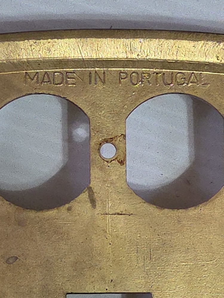 Brass Switch Outlet Combination Wall Box Plate Cover Double Switch Plug Combo