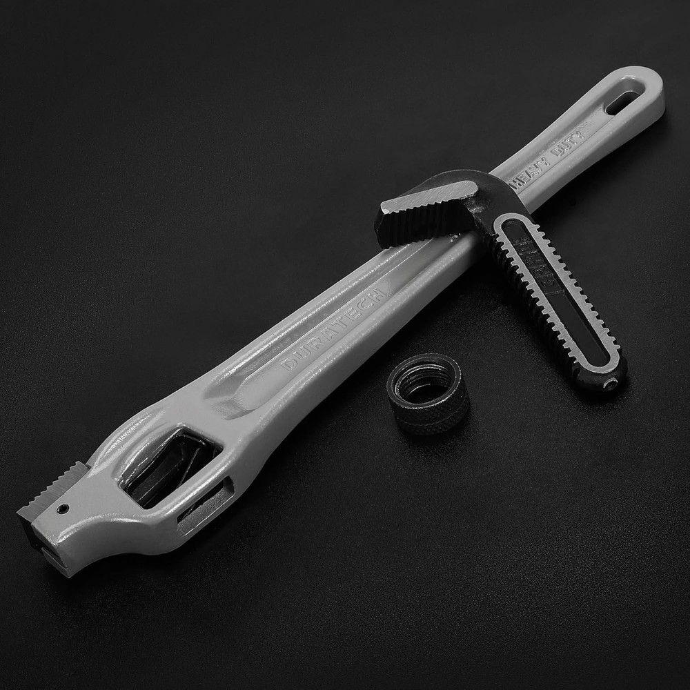 14" Aluminum Offset Pipe Wrench, 2" Jaw Capacity