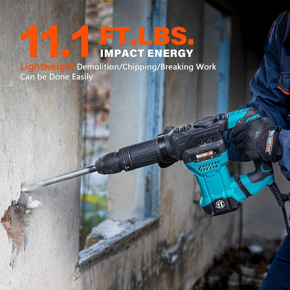 Electric Chipping Hammer with Carrying Case=