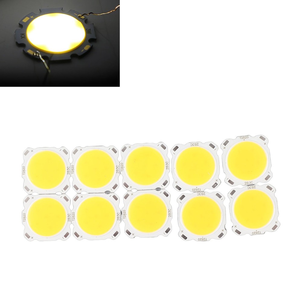 10pcs Round COB LED Chip Bulb For Bright Decoration Light